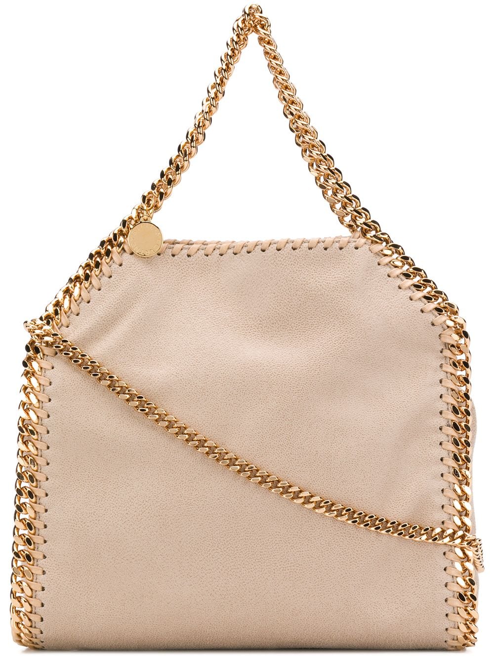 Borsa Tote Falabella Mini Butter Cream e Oro